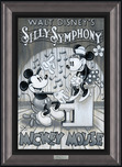 Mickey Mouse Artwork Mickey Mouse Artwork Music by Mickey (Framed)